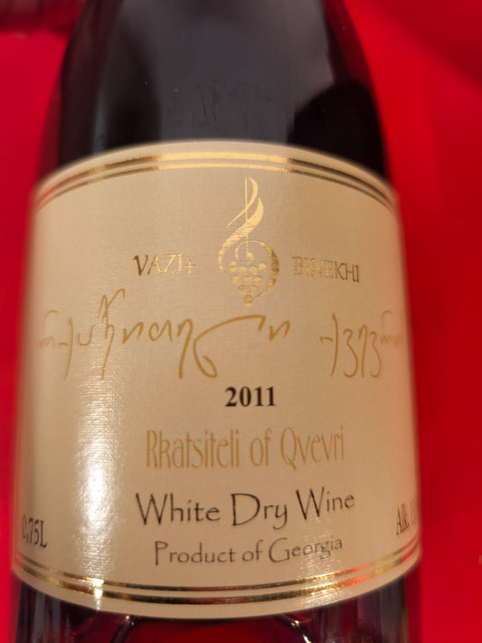 Rkatsiteli "Qvevri Amber Wine" binekhi vazi+ White Dry Wine
